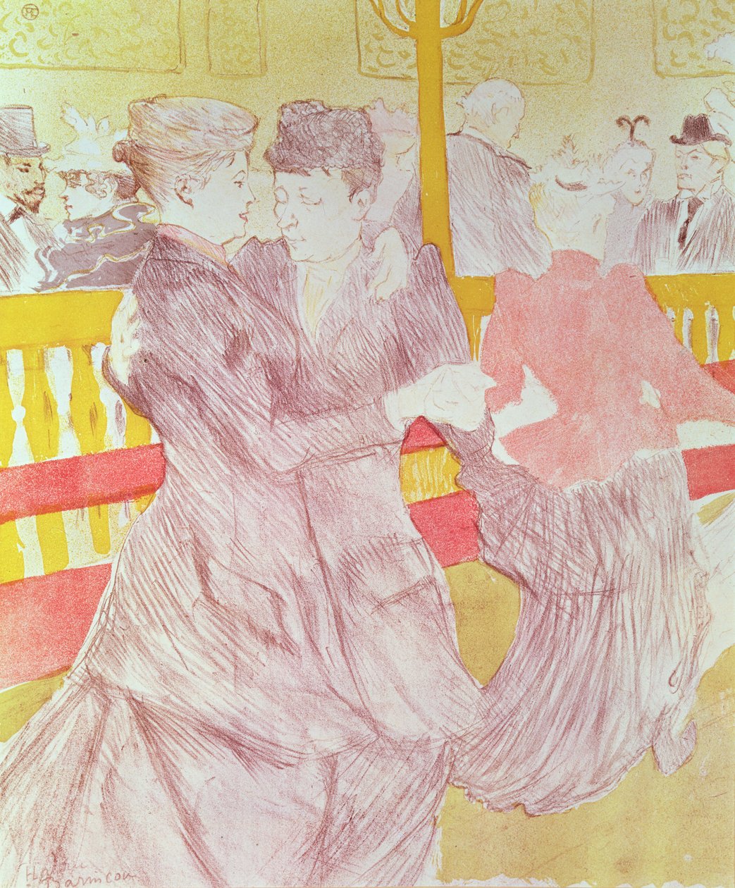 Al Moulin Rouge: I due valzer, 1897 da Henri de Toulouse Lautrec