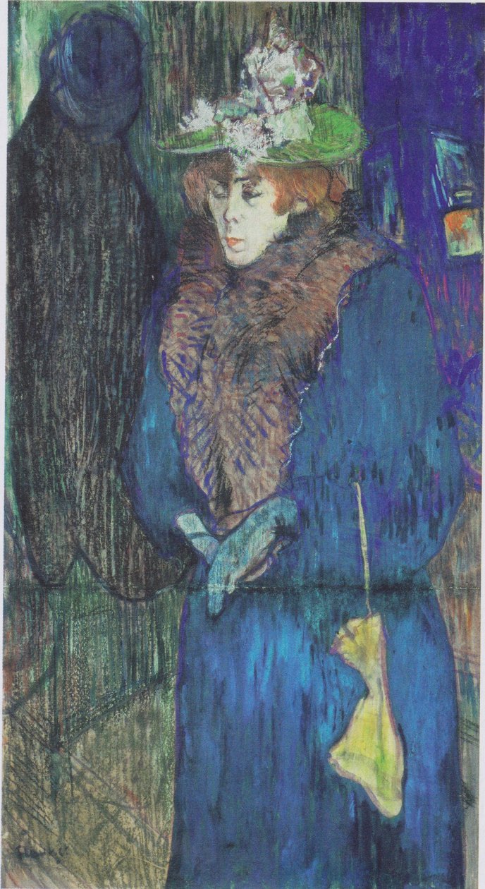 Jane Avril entra nel Moulin Rouge da Henri de Toulouse-Lautrec