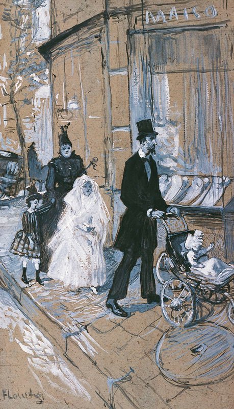 La prima comunione da Henri de Toulouse Lautrec