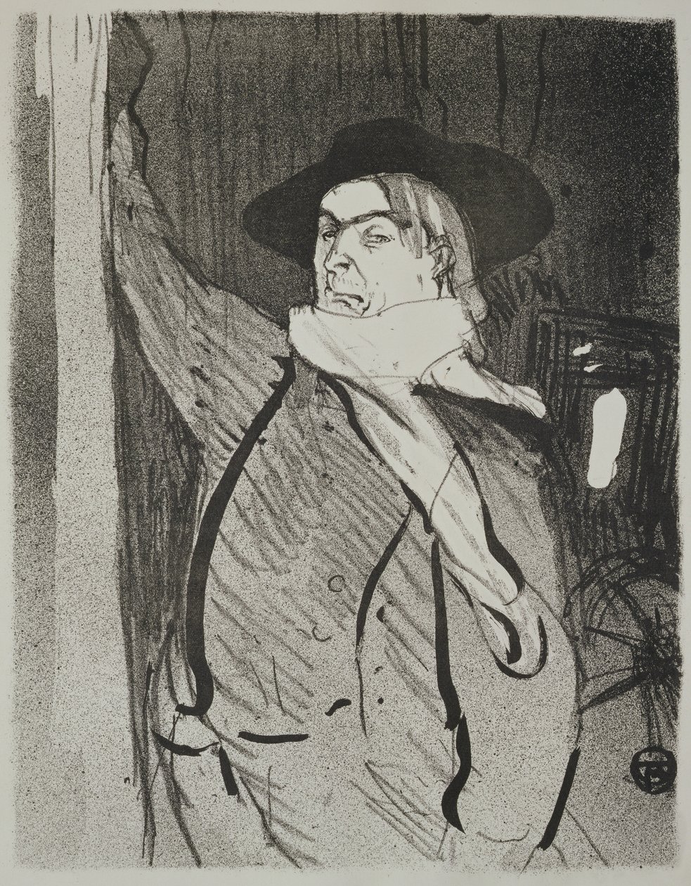 Ritratto di Aristide Bruant (c.1895-1900) da Henri de Toulouse Lautrec