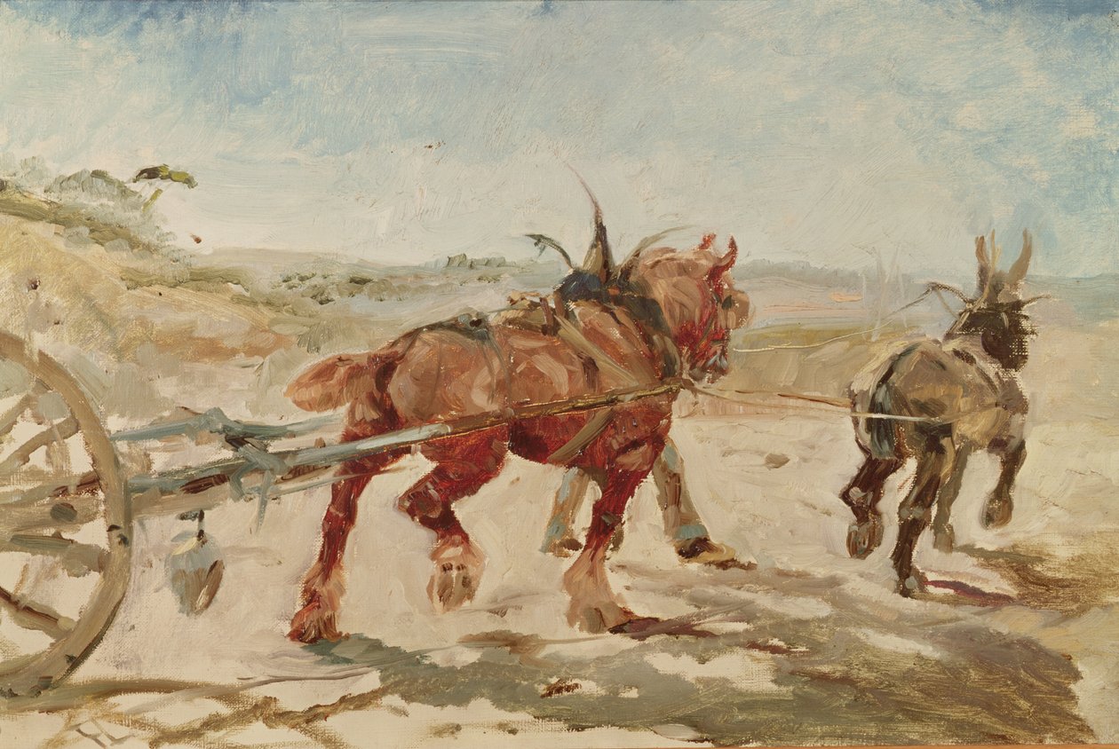 Squadra di cavalli in bardatura da Henri de Toulouse Lautrec