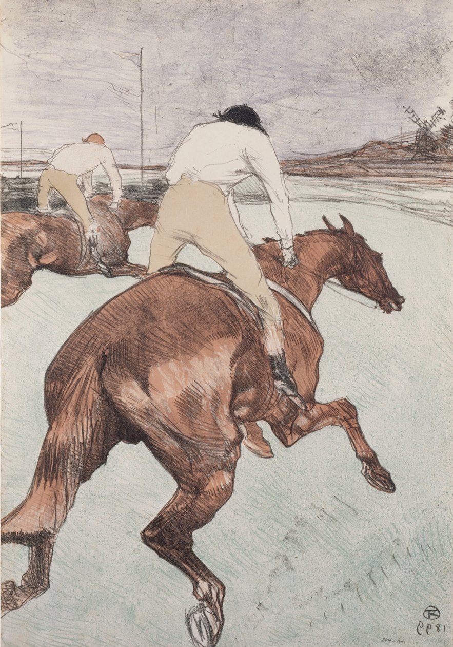 Il fantino da Henri de Toulouse Lautrec