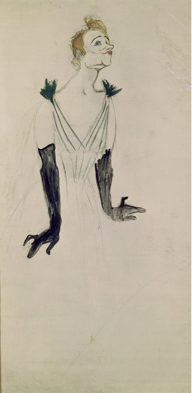Yvette Guilbert, 1894 da Henri de Toulouse Lautrec