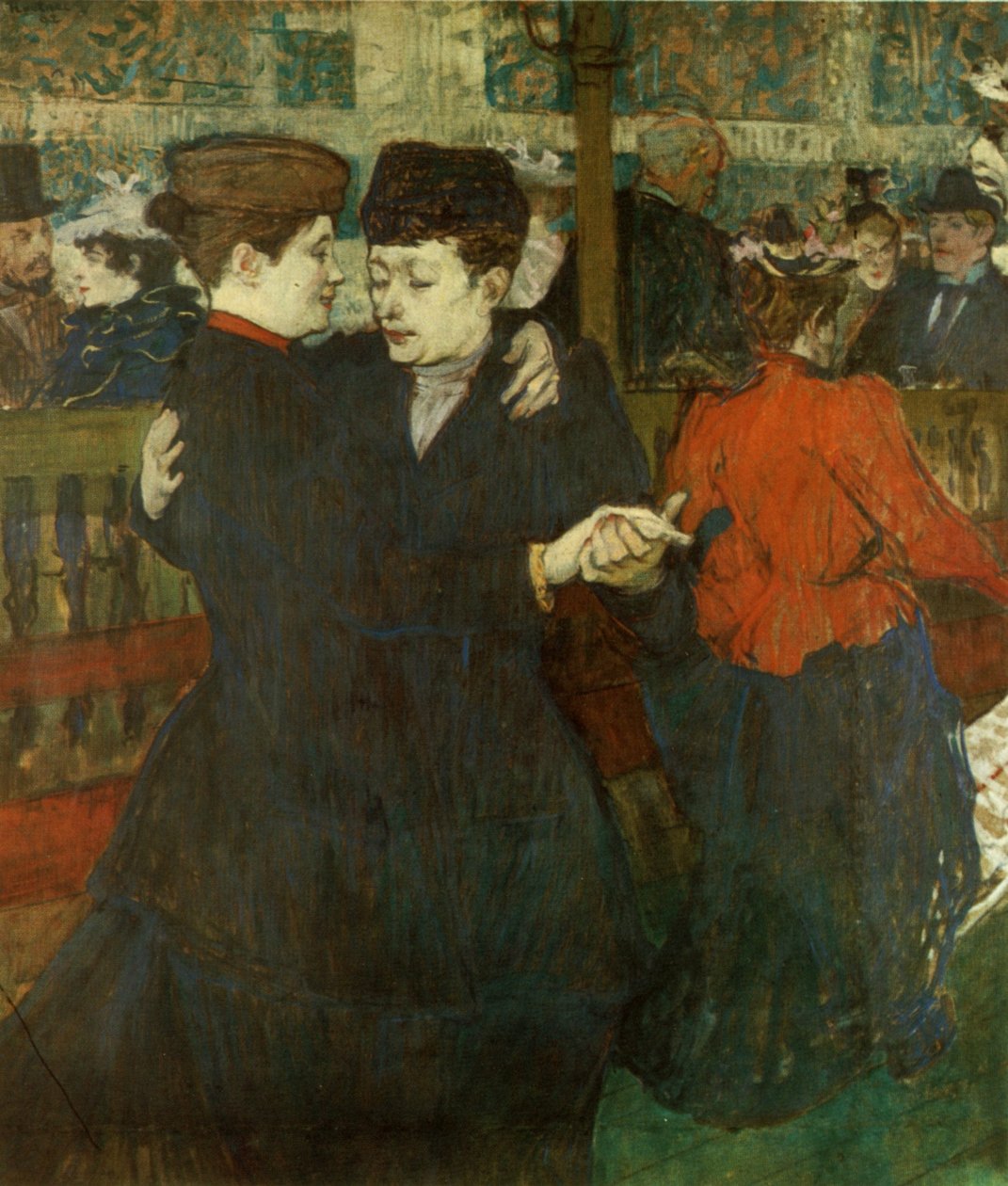 Due donne che ballano da Henri de Toulouse Lautrec