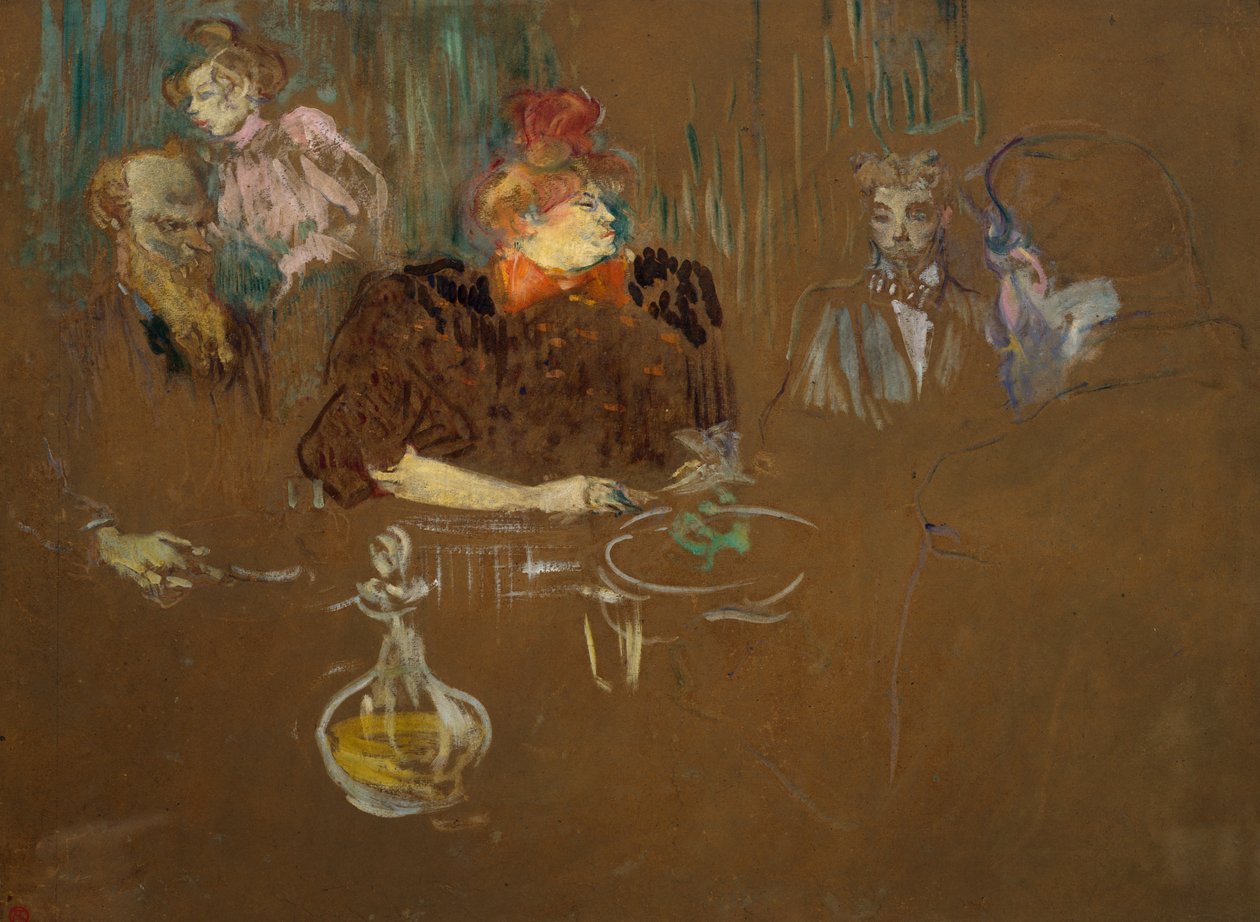 Alla tavola di Monsieur e Madame Natanson da Henri de Toulouse Lautrec