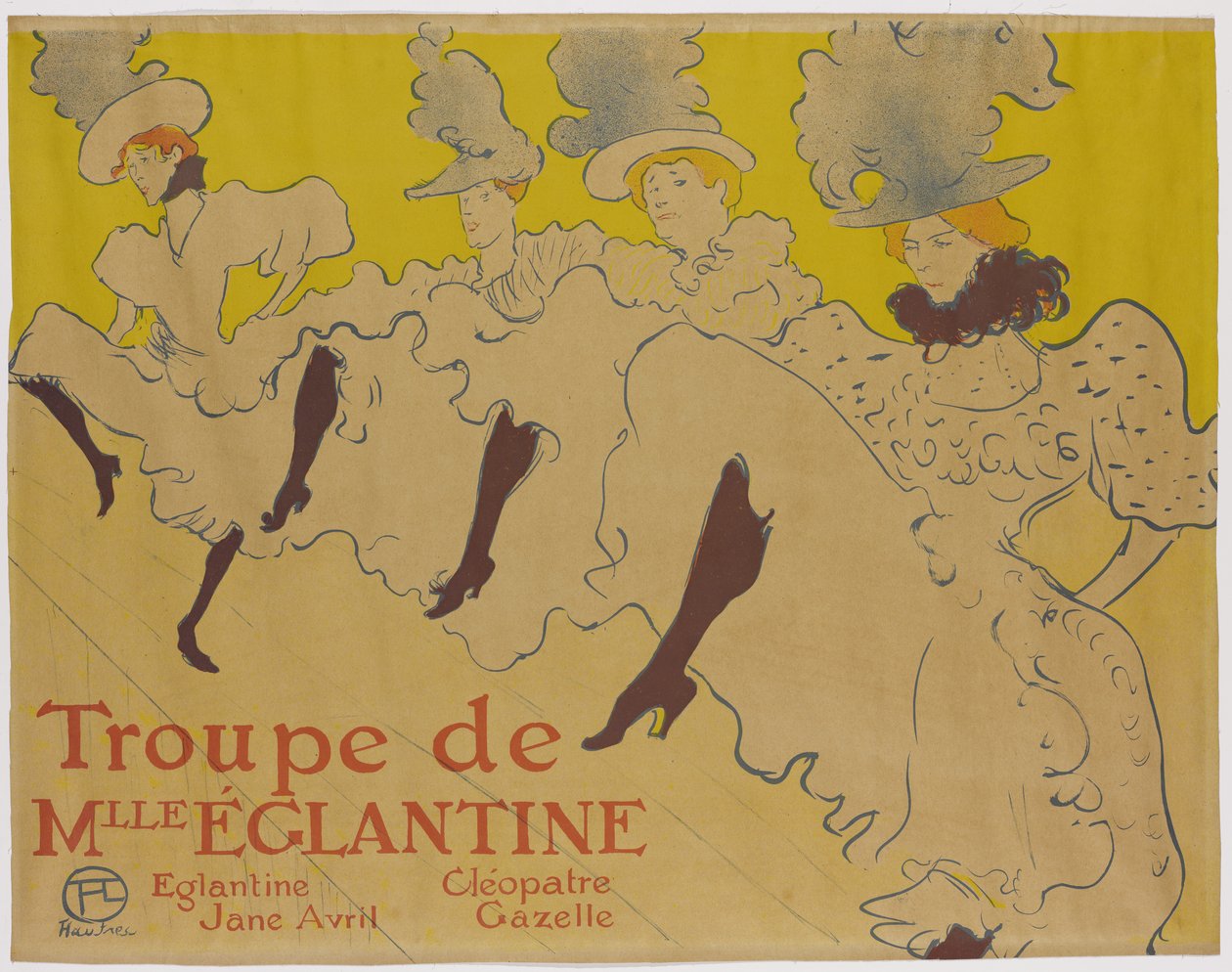 La Troupe di Mademoiselle Eglantine, 1895 da Henri de Toulouse Lautrec