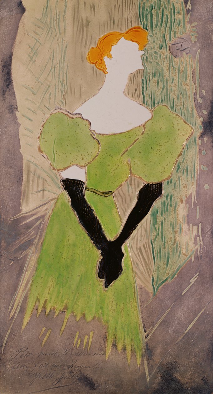Ritratto di Yvette Guilbert da Henri de Toulouse Lautrec