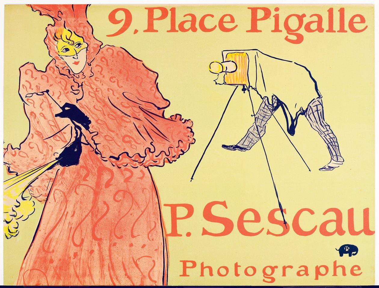 Il fotografo Sescau, 1896 da Henri de Toulouse Lautrec