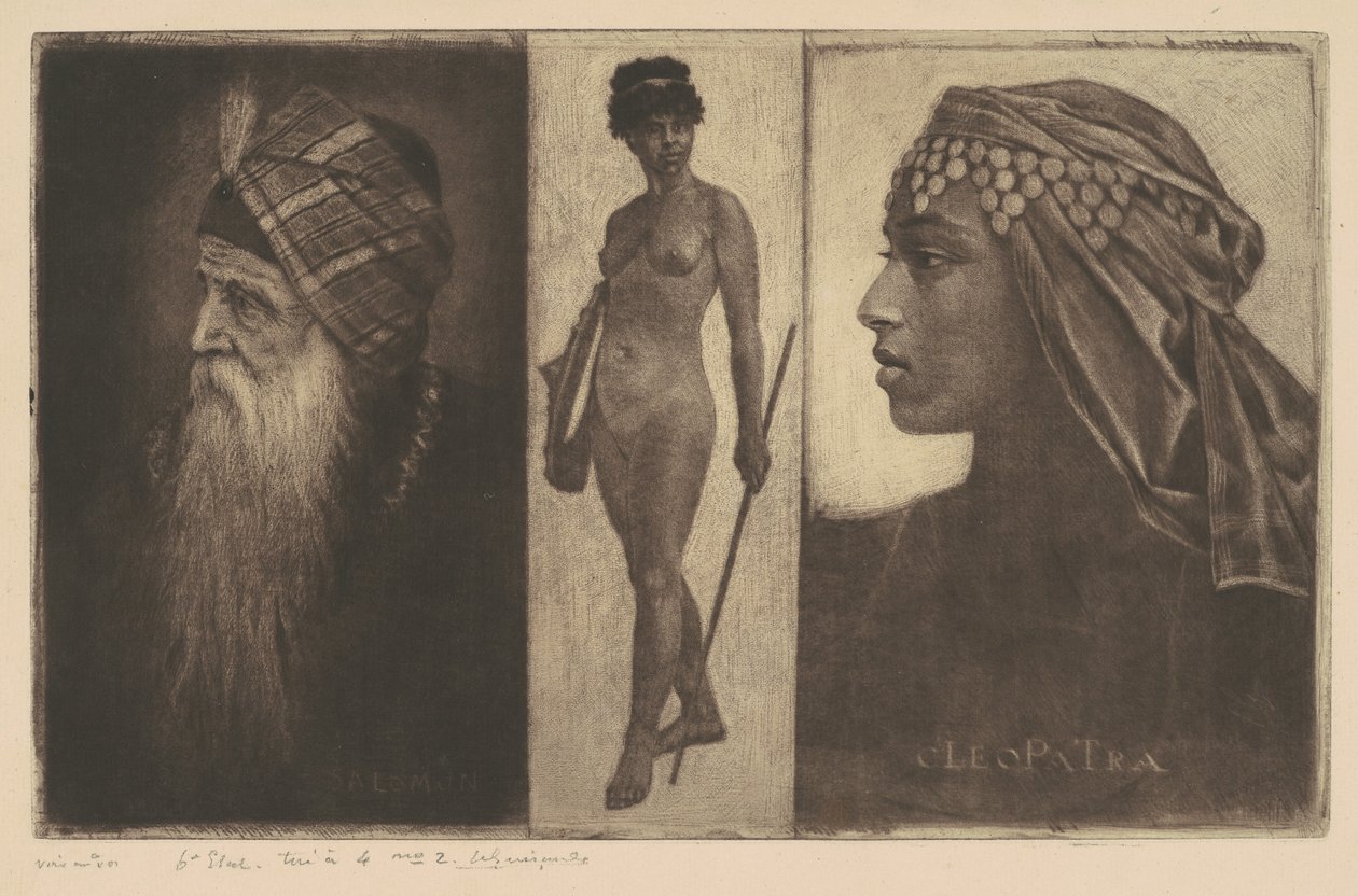 Salomone e Cleopatra da Henri-Charles Guérard