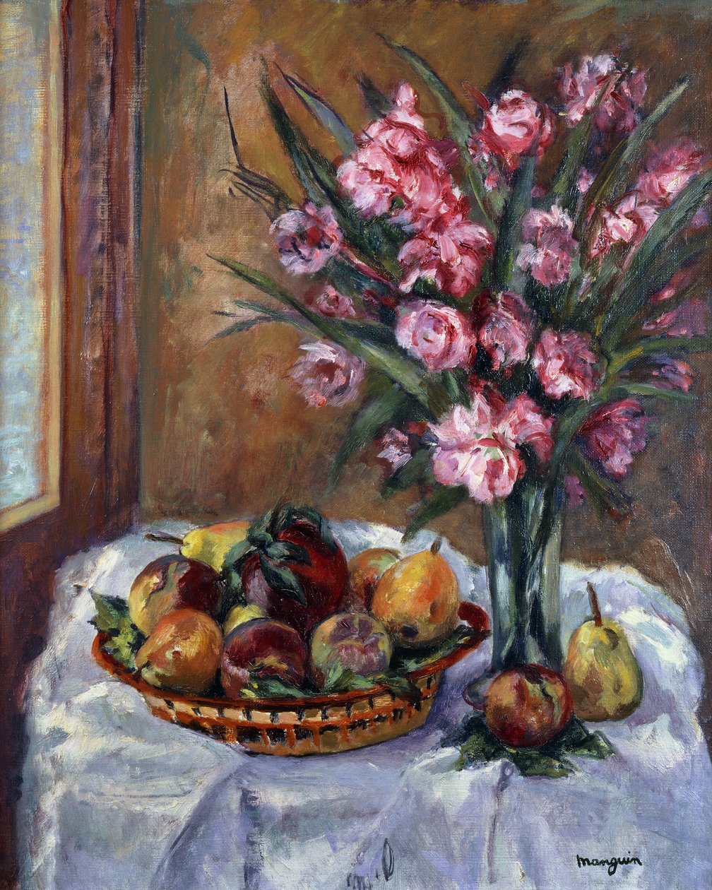 Oleandro e frutta da Henri Charles Manguin