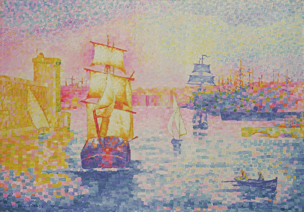Il porto di Marsiglia, c.1909 da Henri Edmond Cross