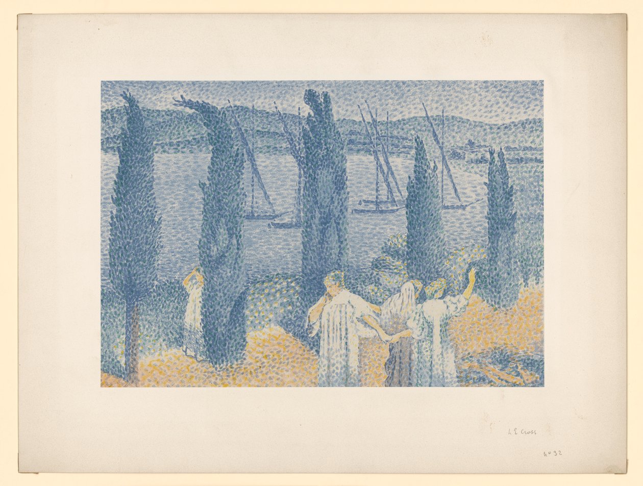 Donne a passeggio (da: A. Vollard: Les Peintre-Graveurs, Parigi 1896/97) da Henri-Edmond Cross