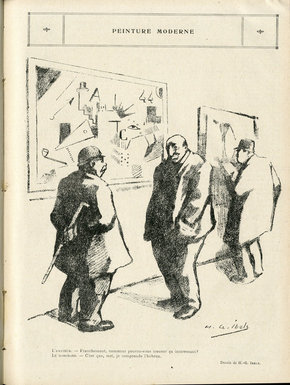 Illustrazione di H. G. Ibels in Le Rire, 04/02/22 - Pittura moderna - Arte, Antisemitismo, Avanguardia - Ebrei da Henri Gabriel Ibels
