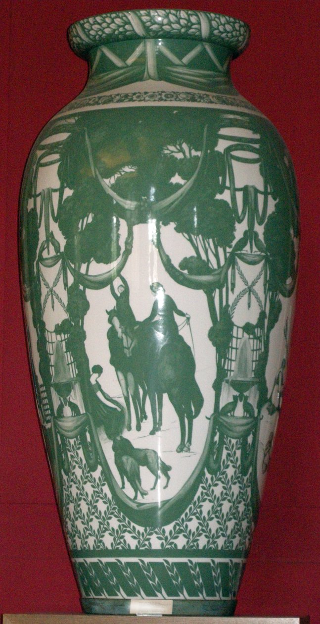 Piaceri del fiume e della foresta, vaso di Beauvais, dopo Gustave-Louis Jeaulmes, 1930 da Henri Joseph Lasserre