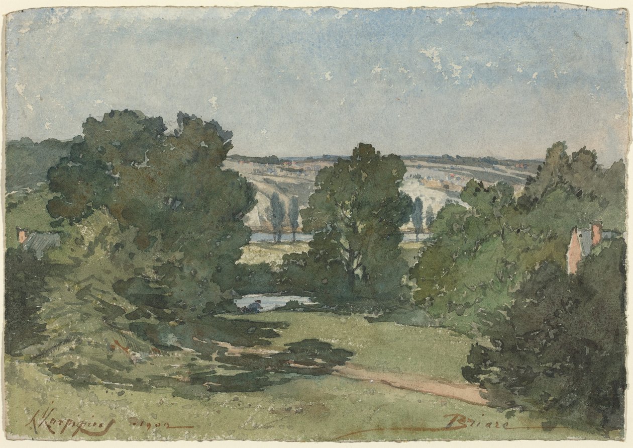 Briare da Henri-Joseph Harpignies
