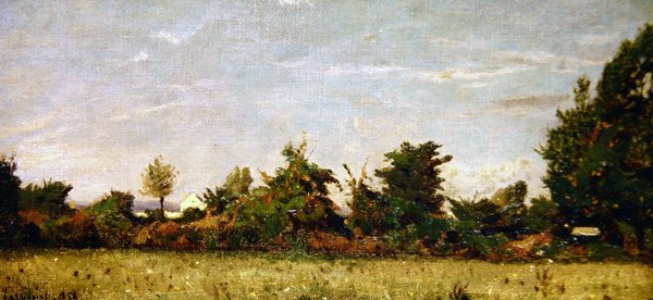 Paesaggio con cottage da Henri Joseph Harpignies