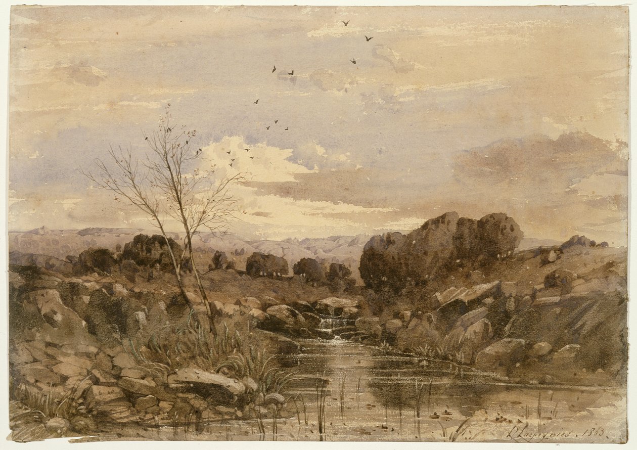 Paesaggio con ruscello da Henri-Joseph Harpignies