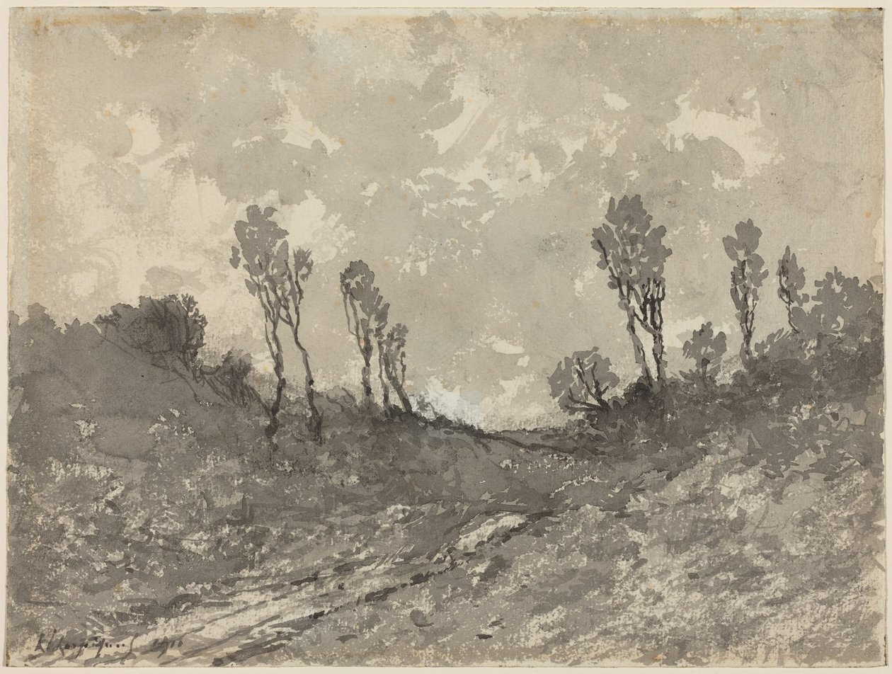 Strada a Hérisson da Henri-Joseph Harpignies