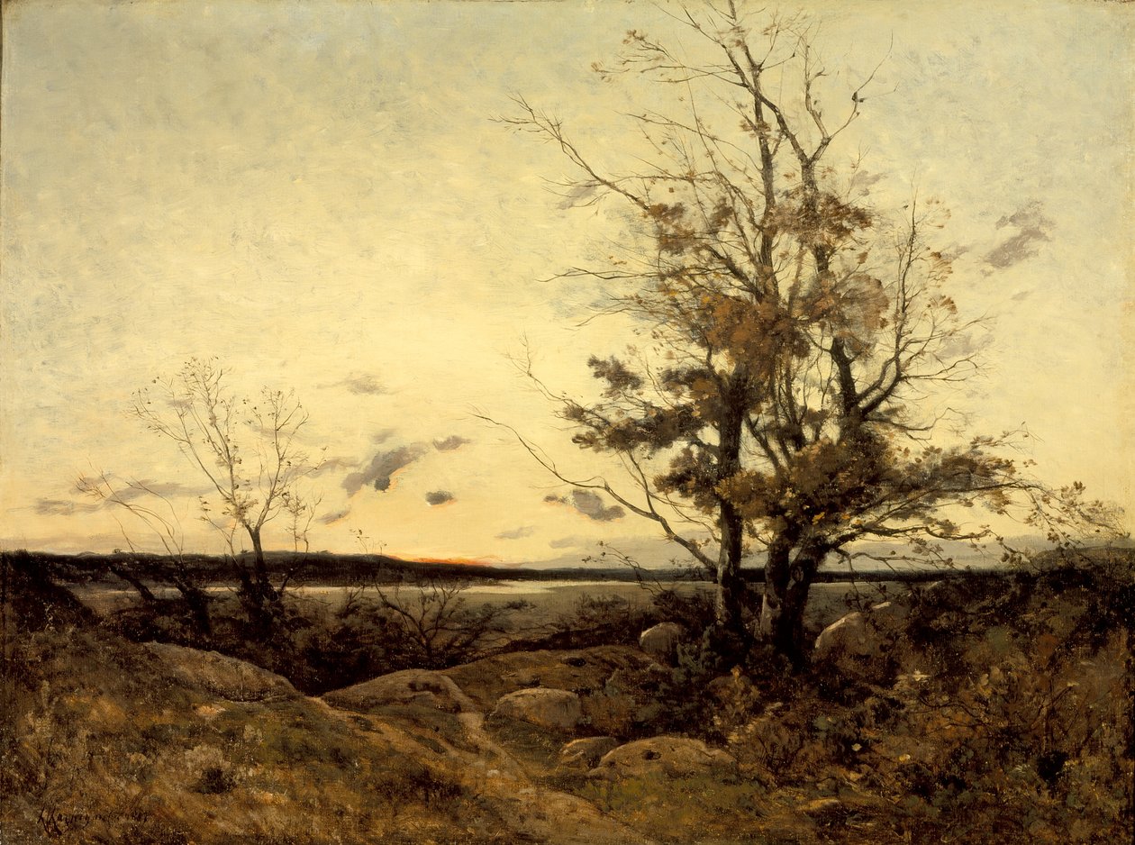 Paesaggio al tramonto da Henri-Joseph Harpignies