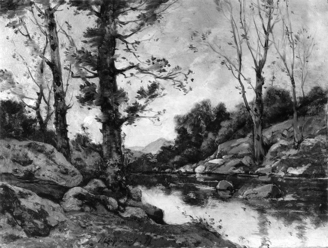 Veduta presso Hérisson da Henri-Joseph Harpignies