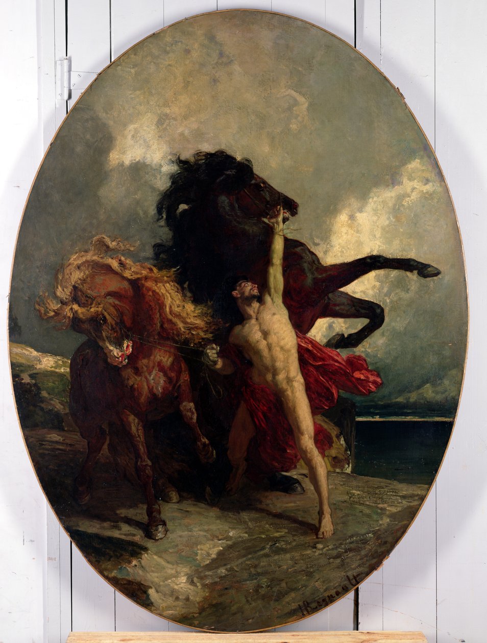 Automedonte con i cavalli di Achille da Henri Alexandre Georges Regnault