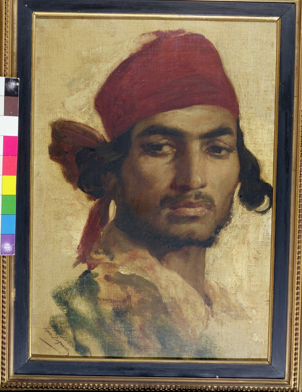 Gitano, studio della testa da Henri Alexandre Georges Regnault