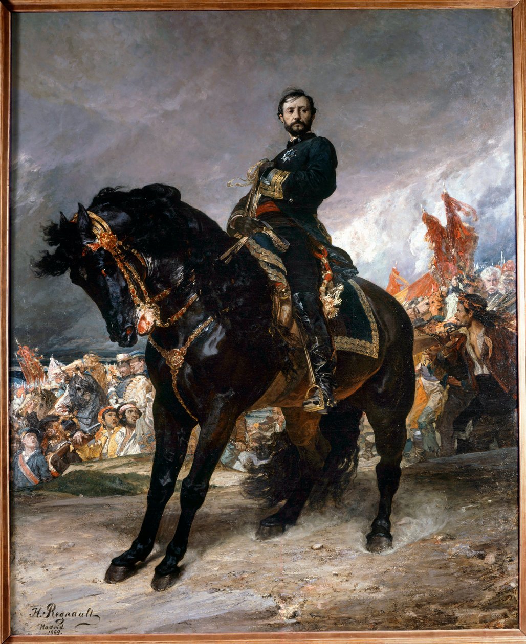 Rivoluzione di settembre: Generale Juan Prim davanti a Madrid da Henri Alexandre Georges Regnault