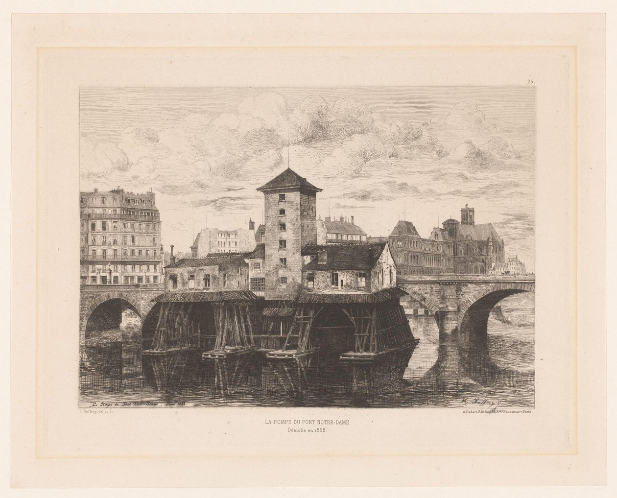Vista sul Pont Notre-Dame La Pompe du Pont Notre Dame L