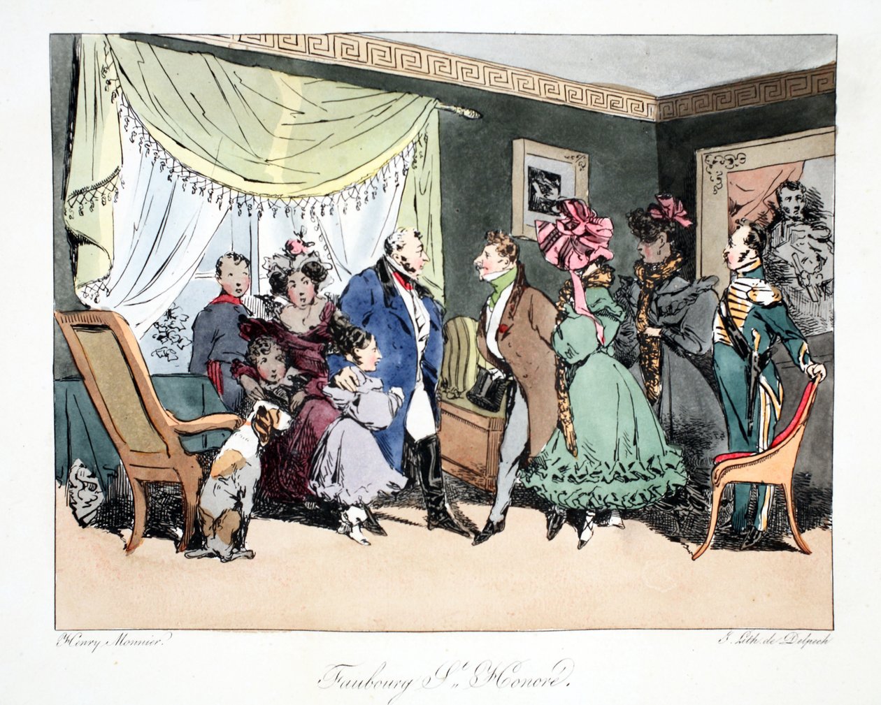 Faubourg St. Honoré, illustrazione da 