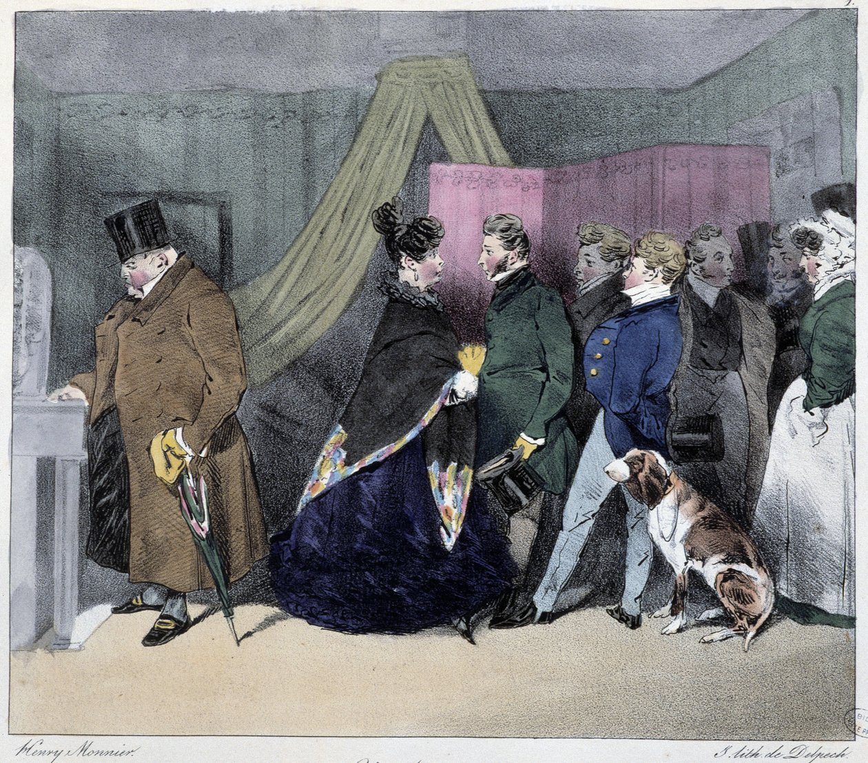 Indiscrezione - in "Esquisses parisiennes" di Henri Monnier, ed. Delpech, Parigi da Henri Bonaventure Monnier