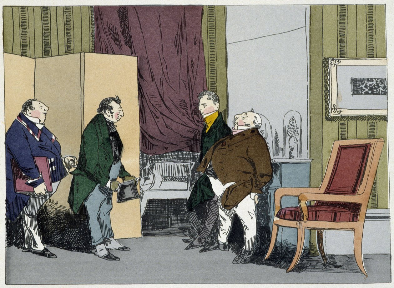 Richiesta di aumento - in "Administrative mores" di Henri Monnier da Henri Bonaventure Monnier