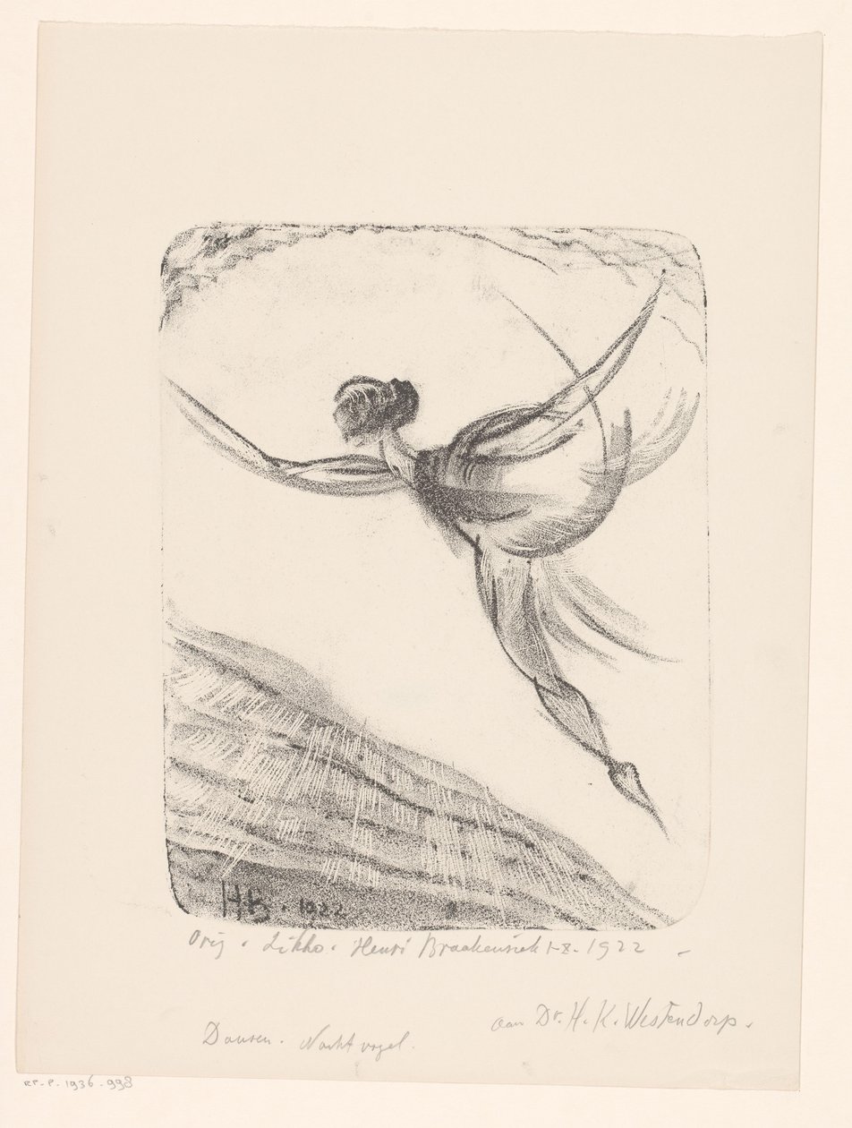 Danza. Uccello notturno da Henri Braakensiek (signed by artist)
