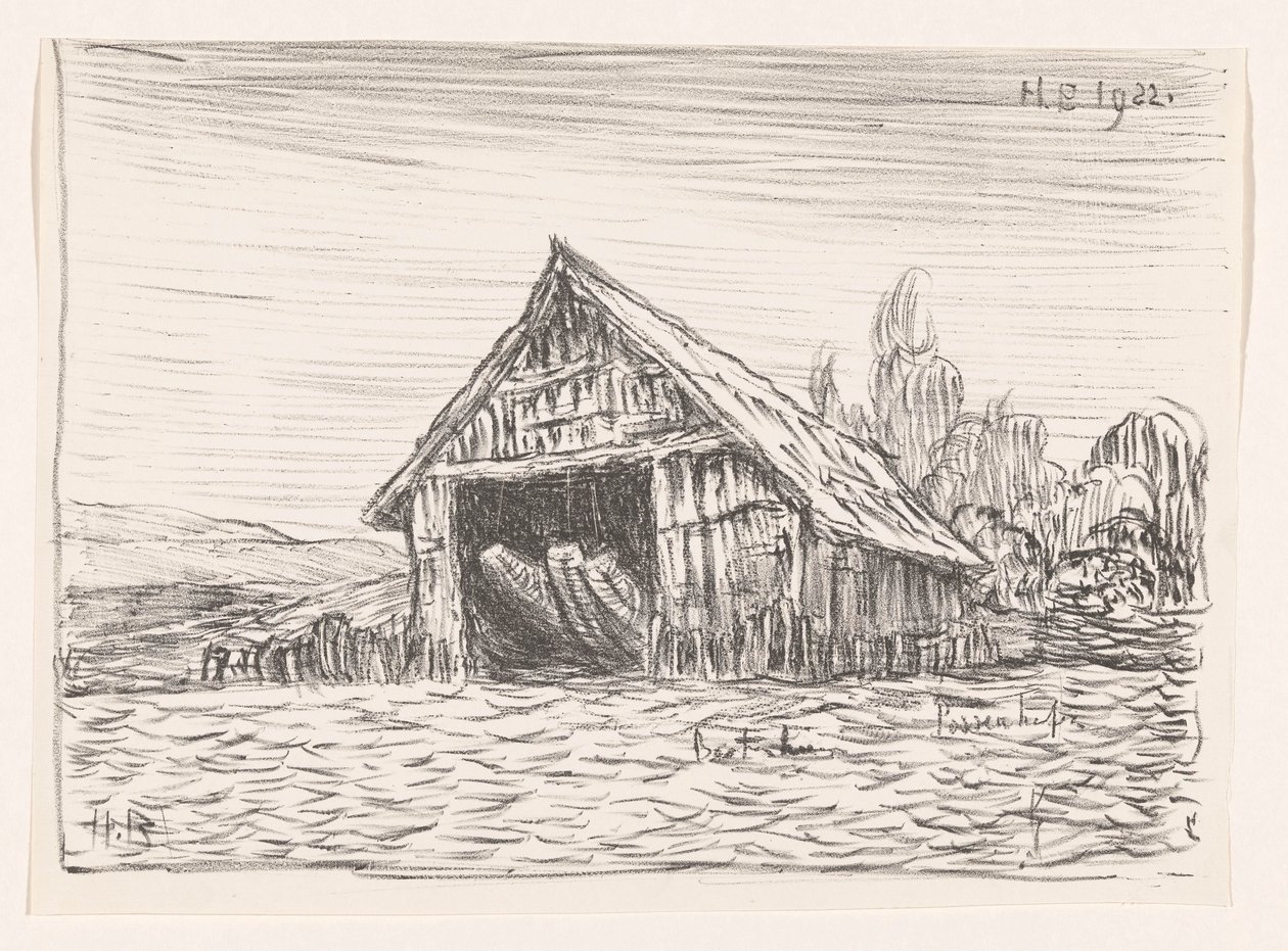 Casa delle barche a Possenhofen da Henri Braakensiek