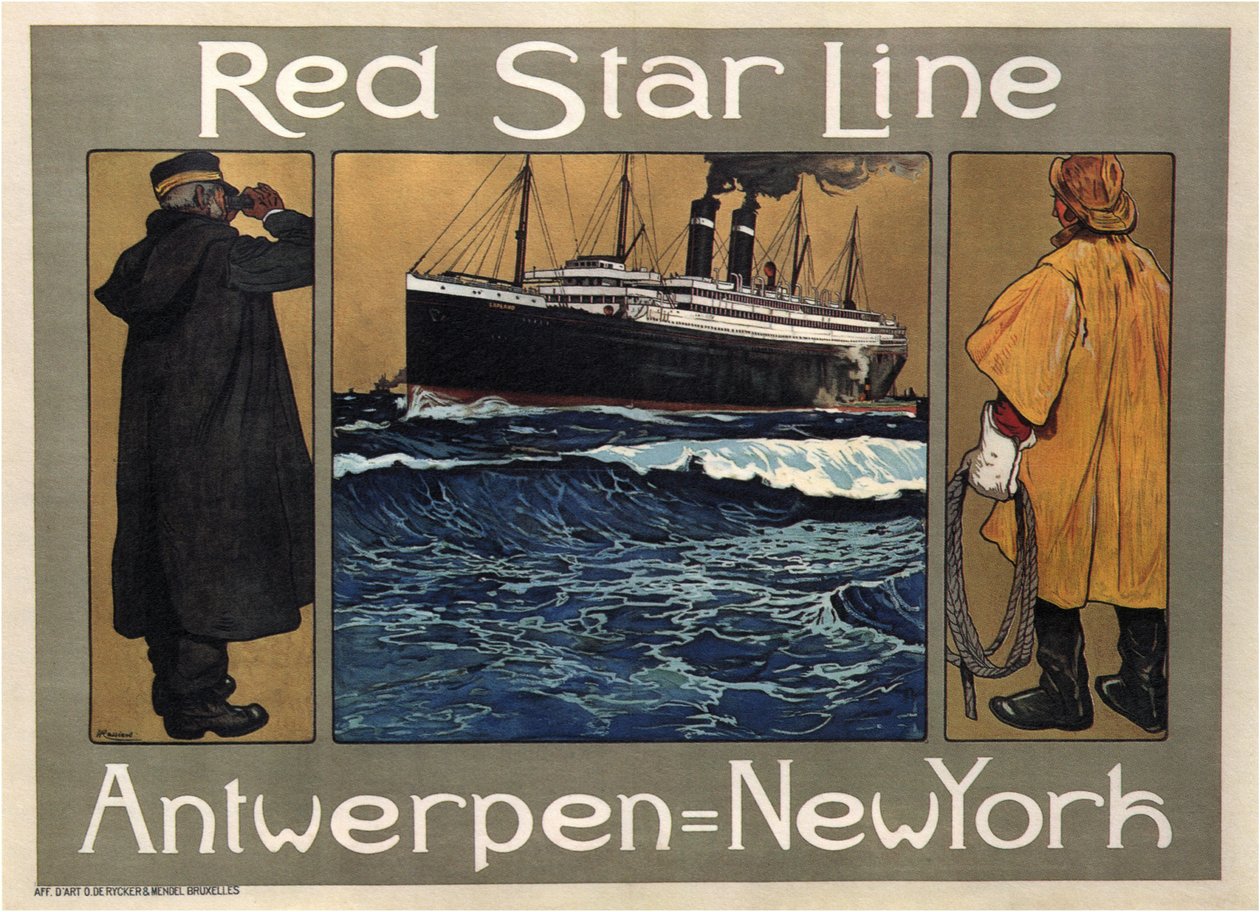 Red Star Line, 1908 da Henri Cassiers