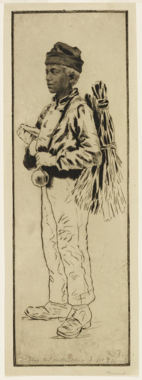 Lo spazzacamino, c.1890 da Henri Charles Guérard