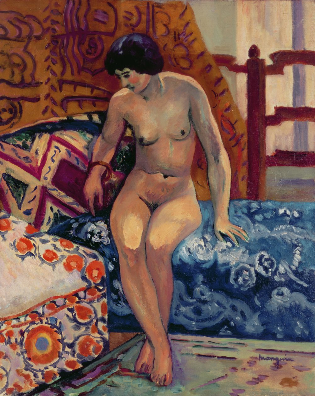 Nudo su un Ottomano da Henri Charles Manguin