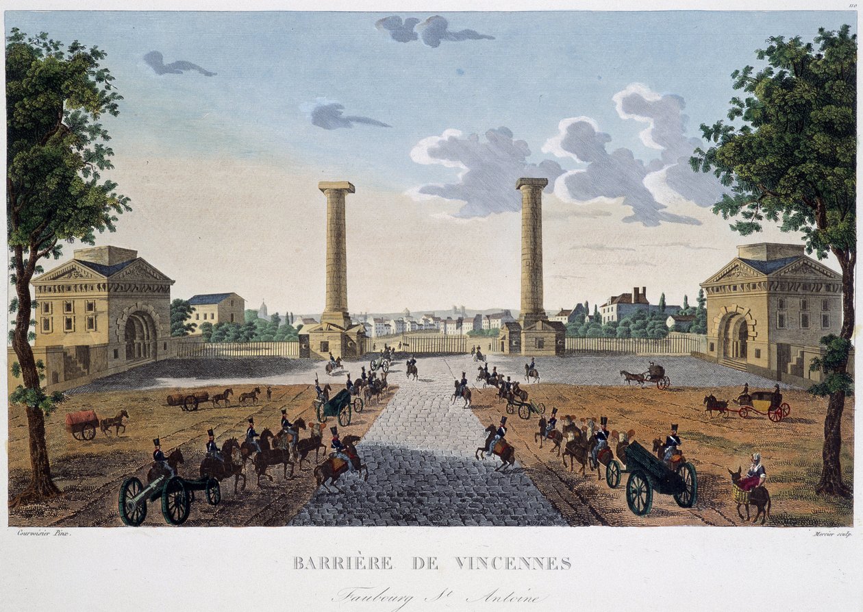 La barriera di Vincennes - in “Vues de Paris” da Henri Courvoisier Voisin