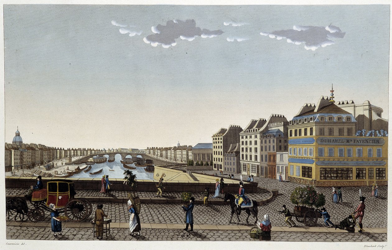 Parigi, il ponte Notre-Dame - in “Vues de Paris” da Henri Courvoisier Voisin