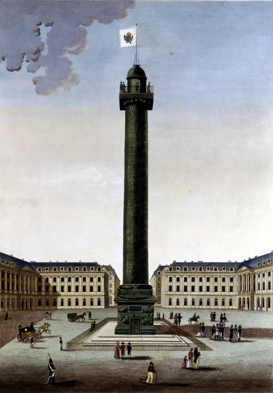 Place Vendôme - in "Views of Paris" di Courvoisier da Henri Courvoisier Voisin