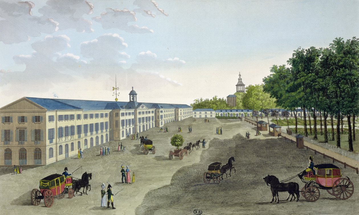 Veduta della nuova galleria del Museo di Storia Naturale al Jardin des Plantes a Parigi, inciso da Claude Fortier (1775-1835) da Henri Courvoisier Voisin