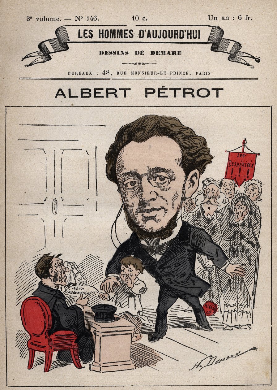 Caricatura di Albert Petrot (1837-1897) da 
