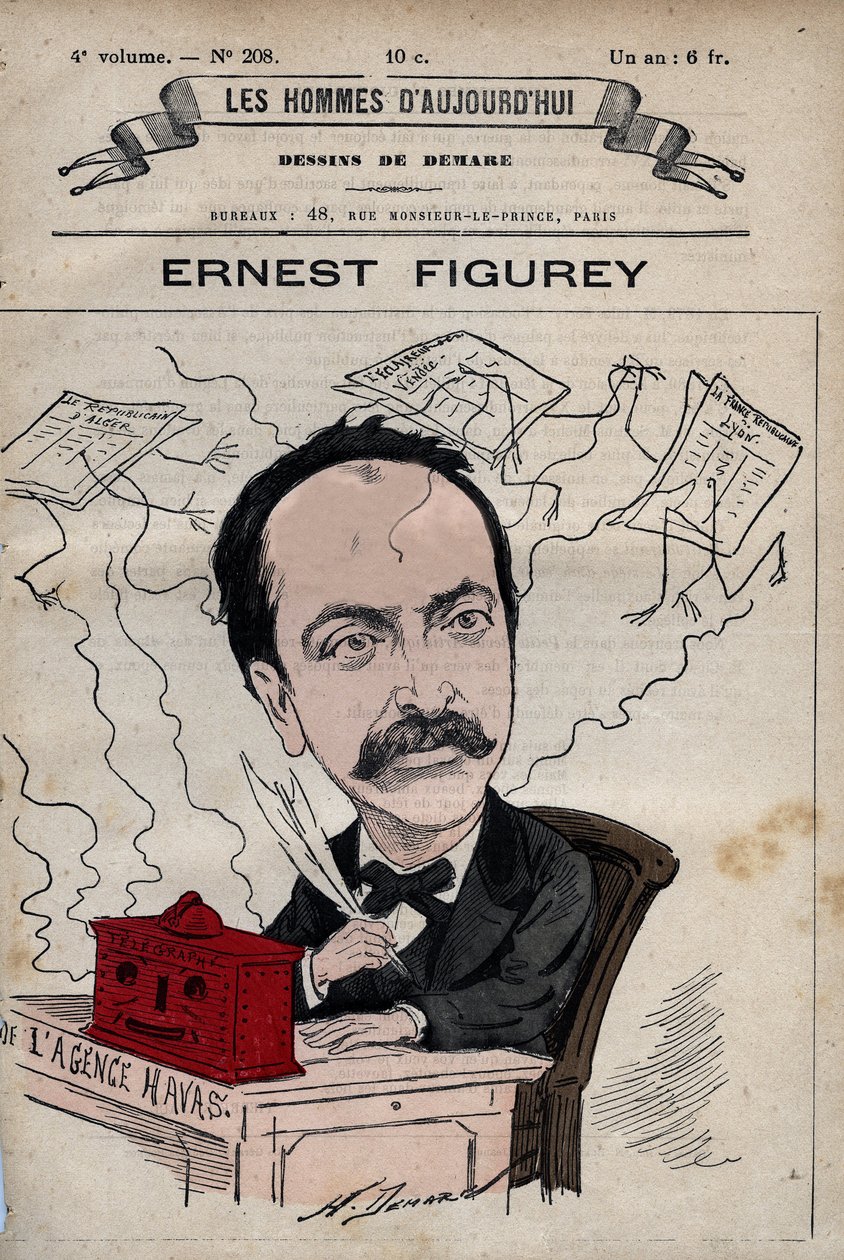 Caricatura di Ernest Figurey (1836-1903) da 