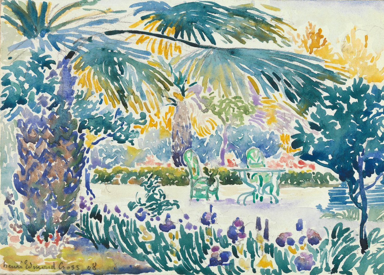 Giardino del Pittore a Saint Clair da Henri Edmond Cross