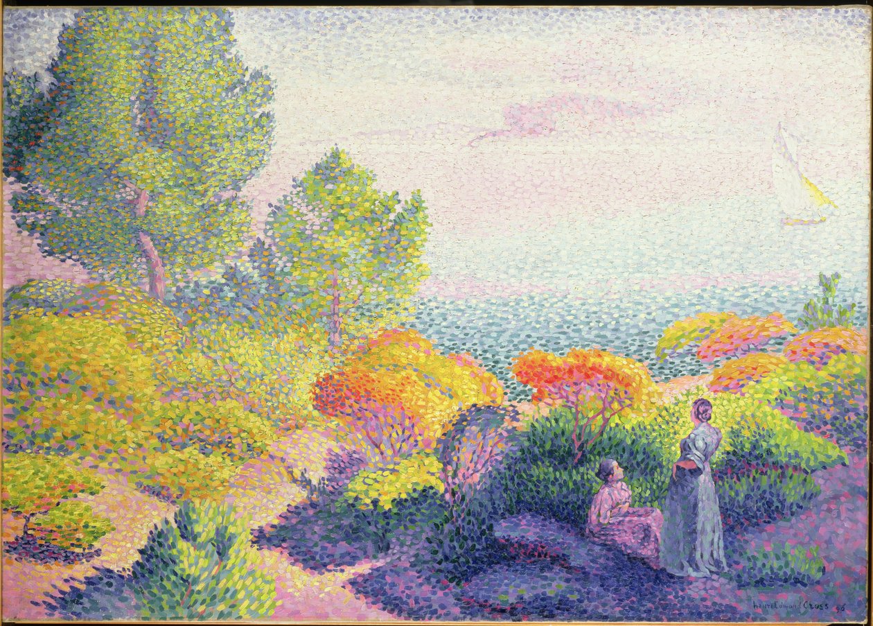 Paesaggio con due donne, 1895 da Henri Edmond Cross