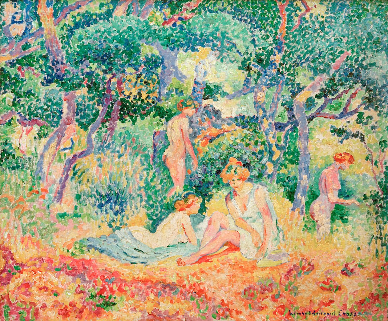 Le Bois ou Nu sous bois, 1906-1907 da Henri Edmond Cross