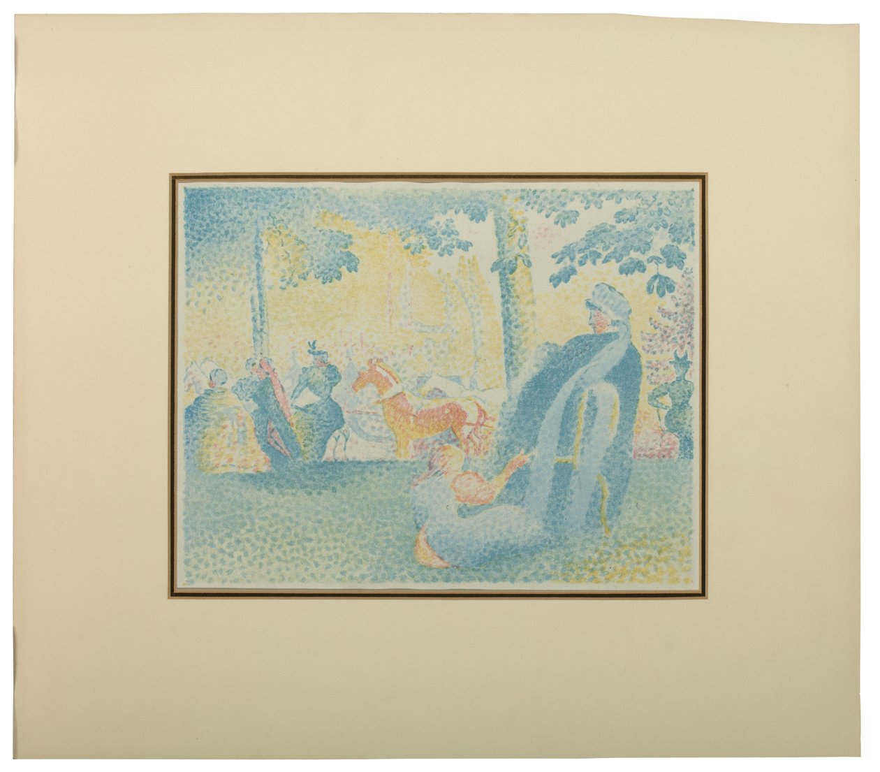Les Champs Elysees, da Pan, 1898 da Henri Edmond Cross