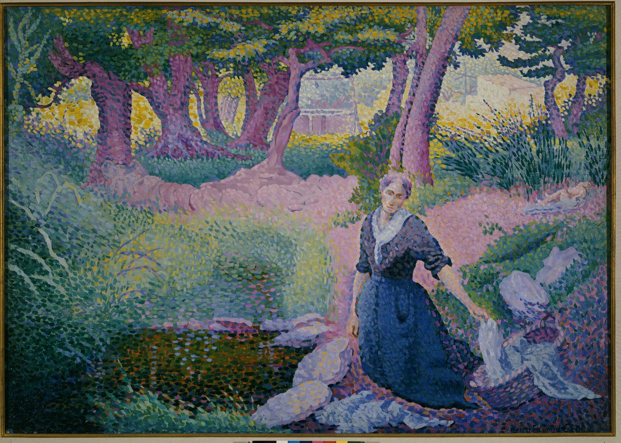 La lavandaia, 1895-96 da Henri Edmond Cross