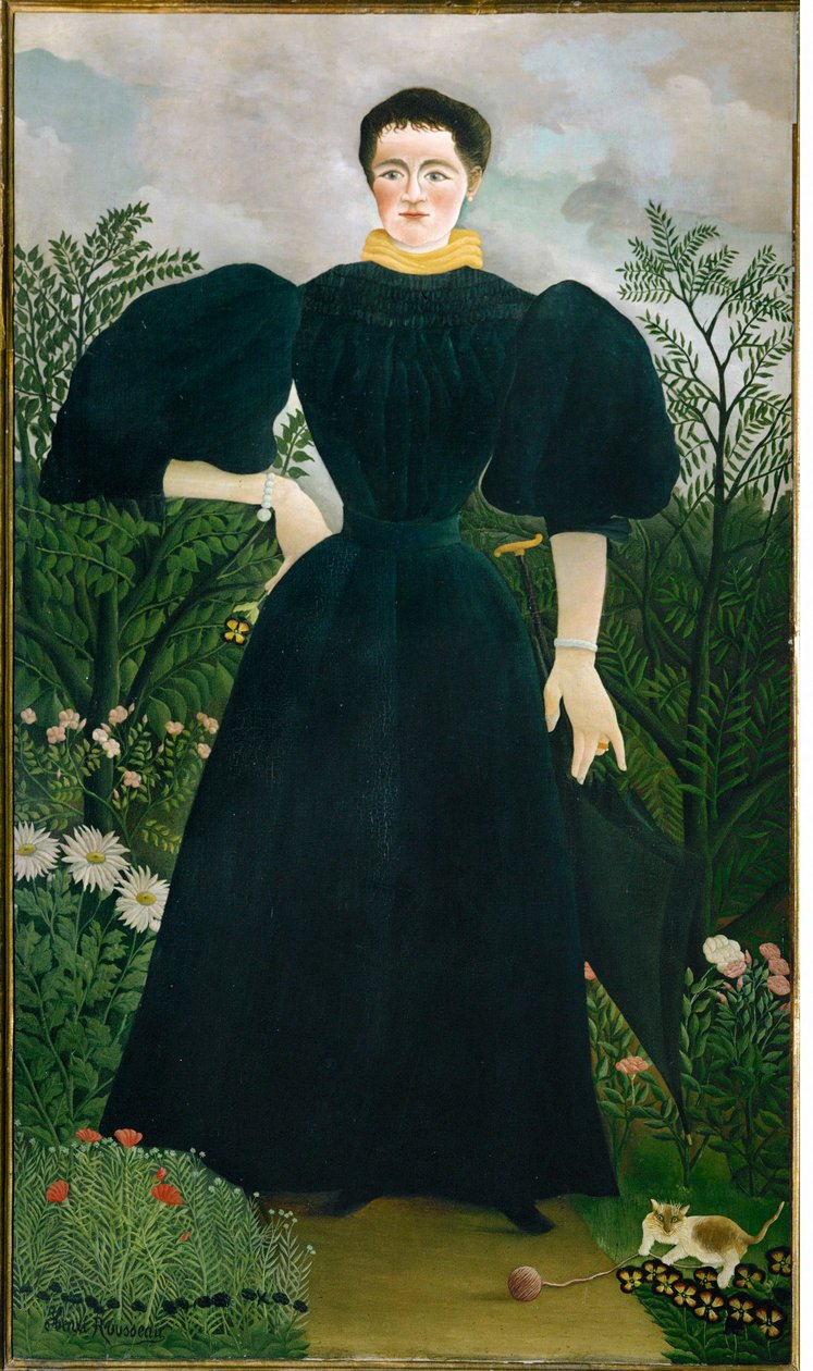 Ritratto di Mme M. (olio su tela) da Henri Emilien Rousseau