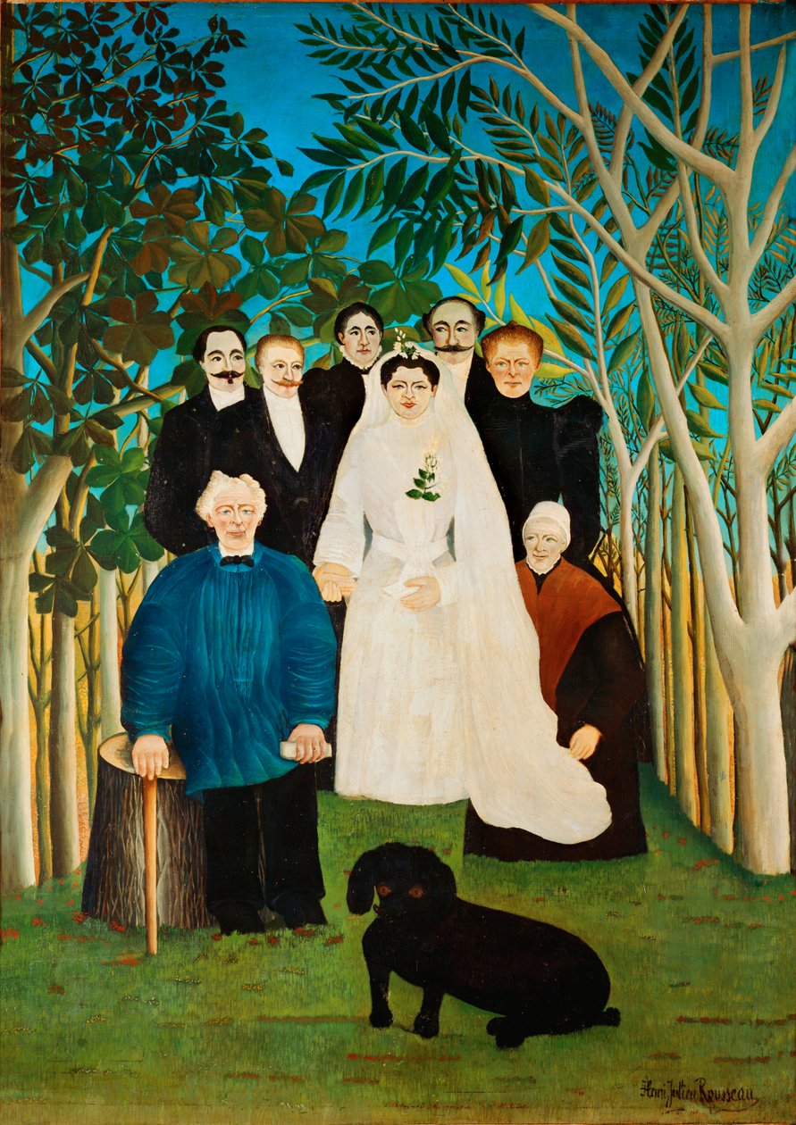 Il matrimonio (olio su tela) da Henri Emilien Rousseau
