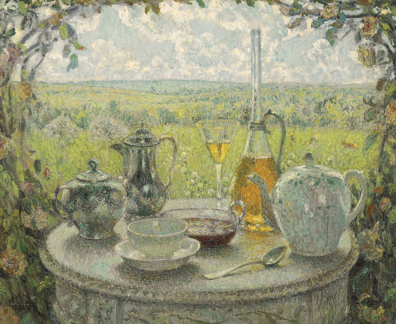 Postimpressionismo: Tavolo, Primavera da Henri Eugene Augustin Le Sidaner